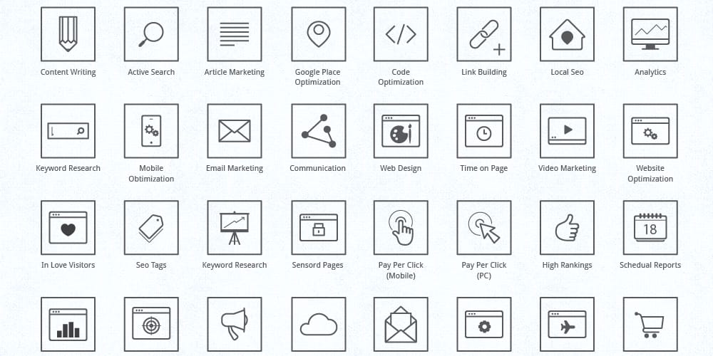 Latest Free Web Elements From December 2014 58 Free SEO Icons
