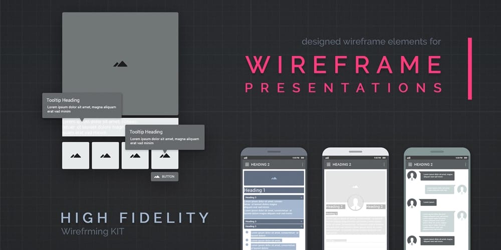 Wireframing Tools, Resources, Articles 34 Free Wireframe Element Kit