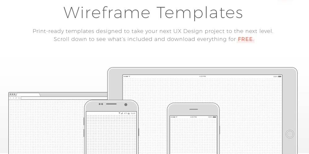 Wireframing Tools, Resources, Articles 57 Free Wireframe Templates PSD