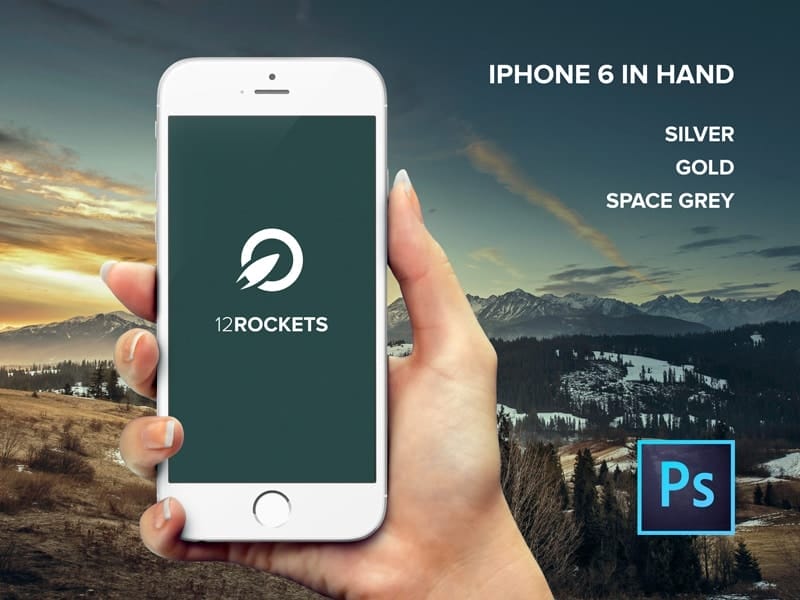 Latest Free Web Elements From December 2014 34 Free iPhone 6 in hand Mockup PSD