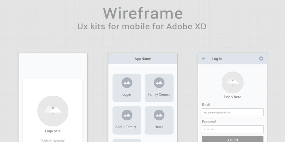 Wireframing Tools, Resources, Articles 29 Free Wireframe Kits for Adobe XD