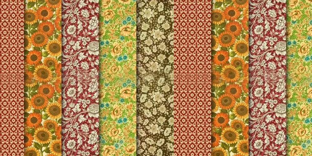 Hi-resolution floral paper textures