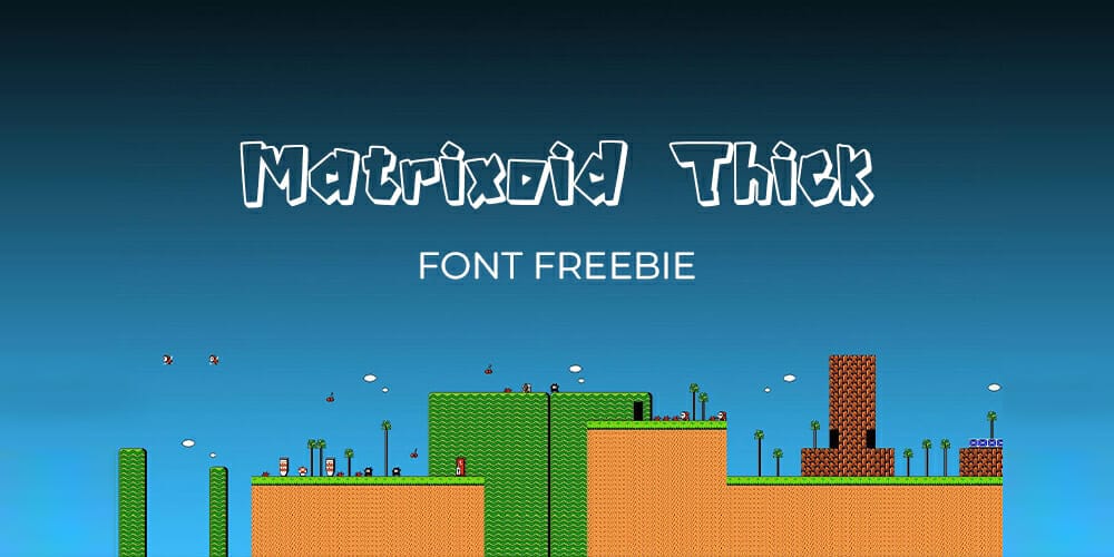 Matrixoid Thick Font