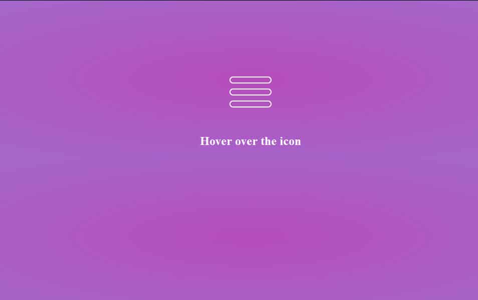 Menu Button Hover Effect