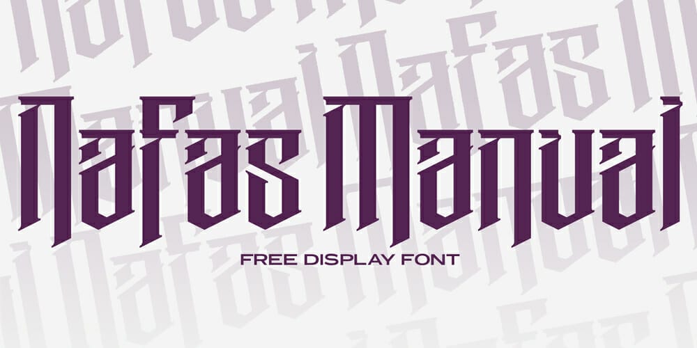 Nafas Manual Font