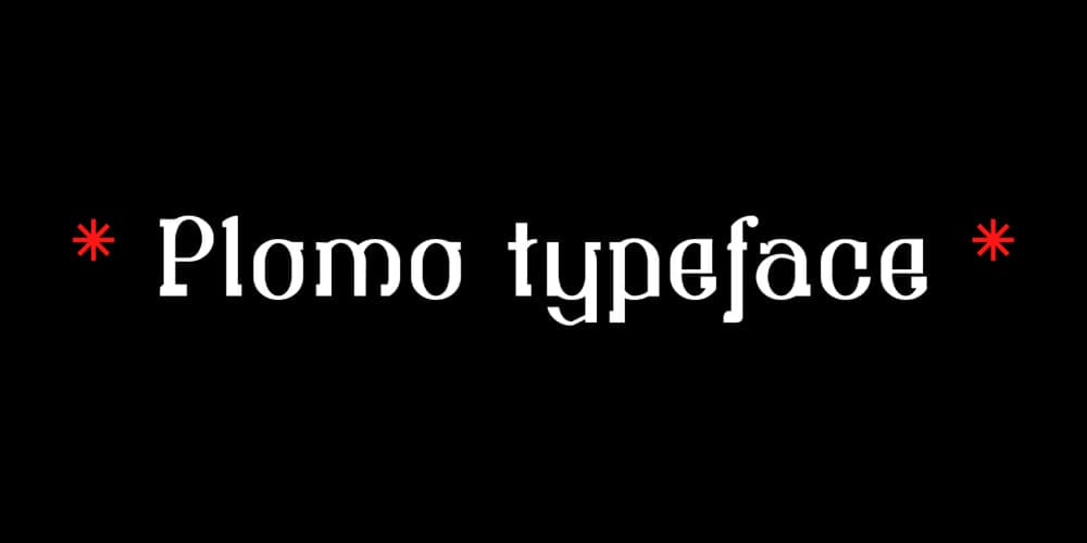 Plomo Typeface