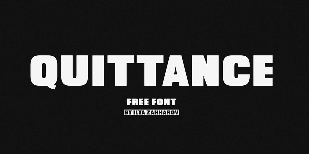 Quittance Font