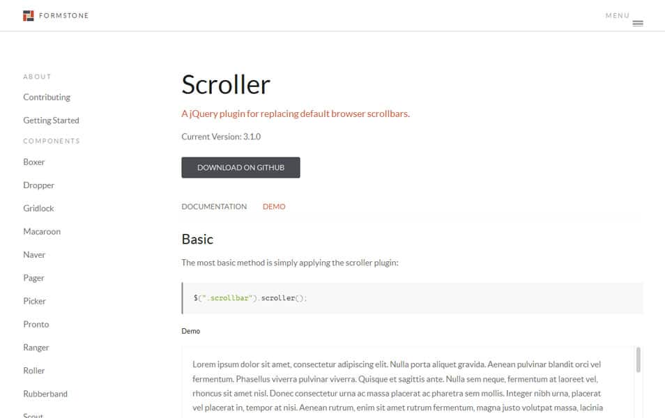 75+ Best jQuery Scrolling Plugins for Websites 45 Scroller