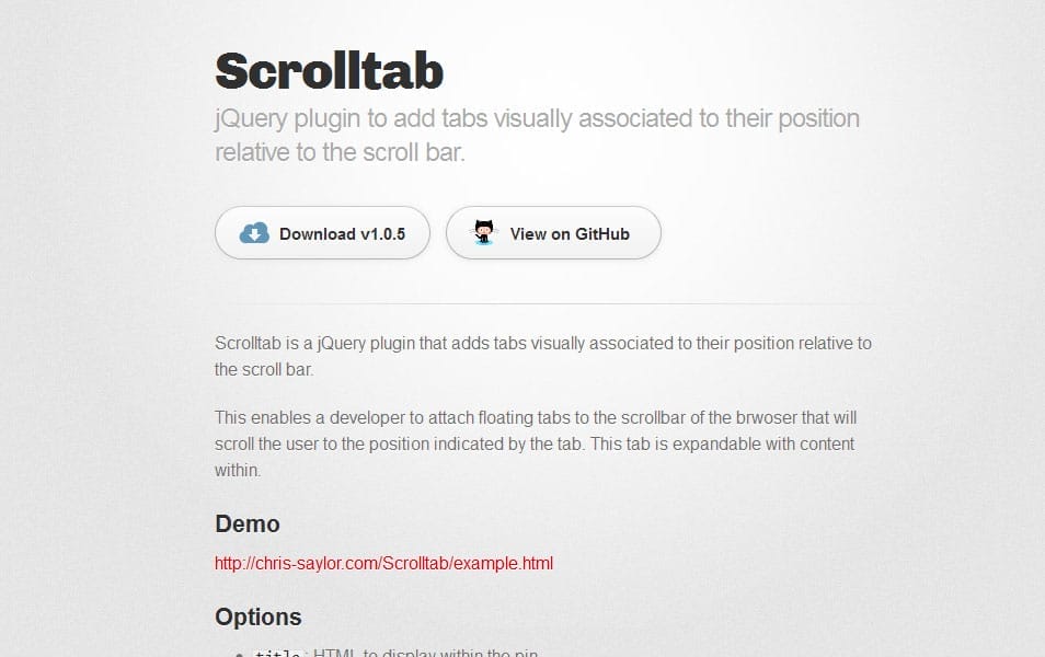 75+ Best jQuery Scrolling Plugins for Websites 37 Scrolltab
