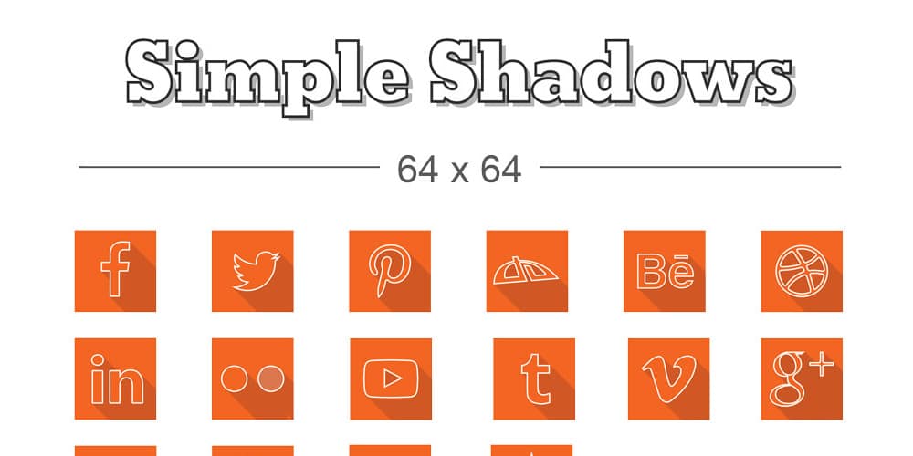 Simple Shadow Icons