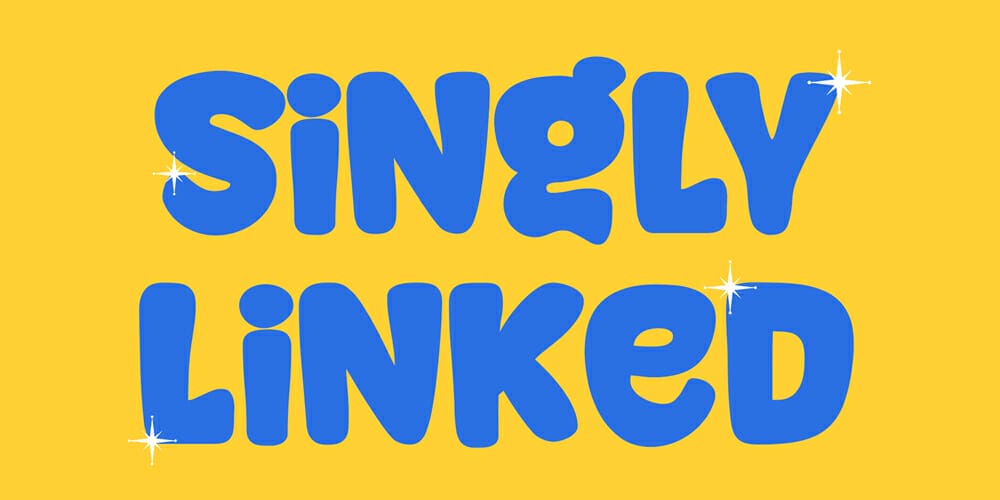 Singly Linked Font