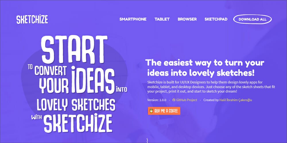 Wireframing Tools, Resources, Articles 25 Sketchize