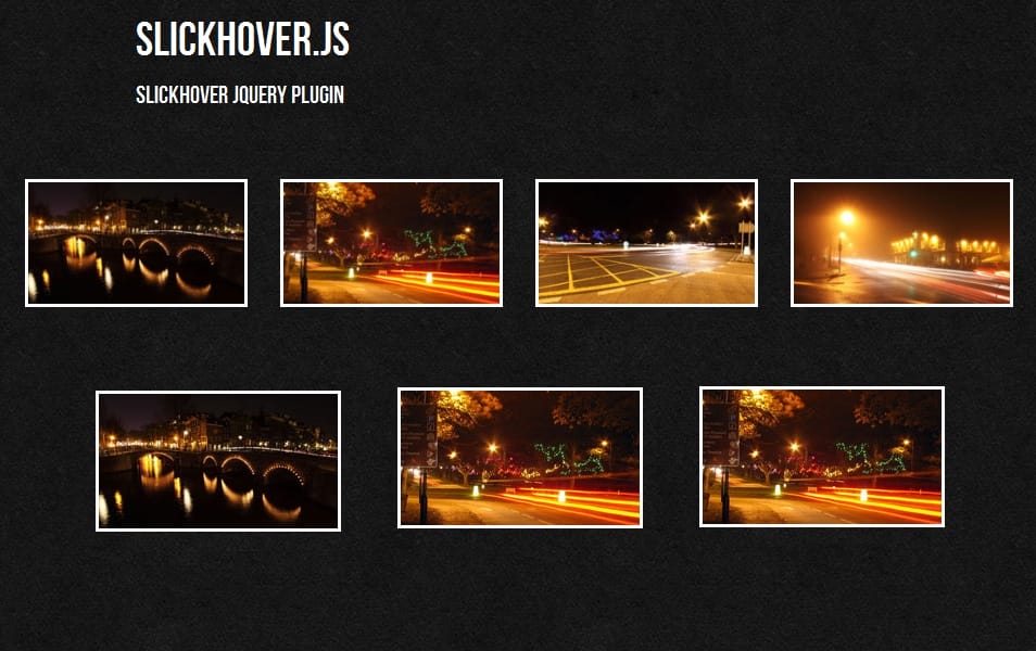 Slickhover jQuery plugin