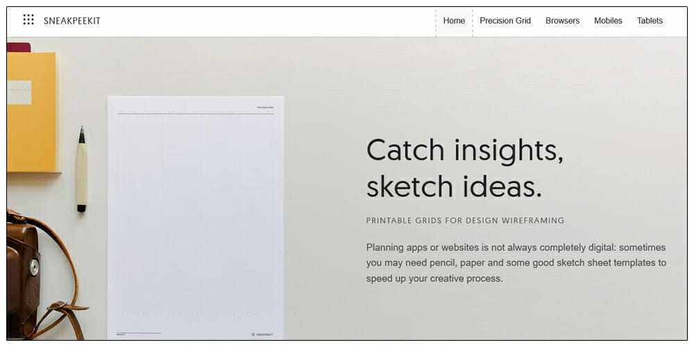Wireframing Tools, Resources, Articles 26 Sneakpeekit