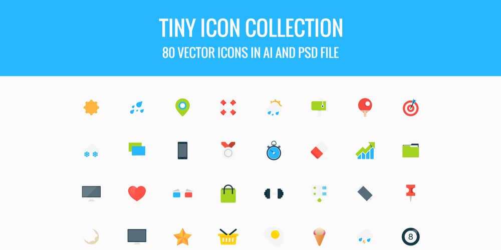 Latest Free Web Elements From December 2014 59 Tiny Vector Icons
