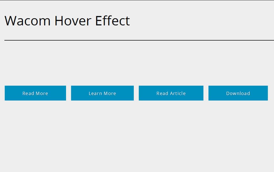 Wacom button hover effect