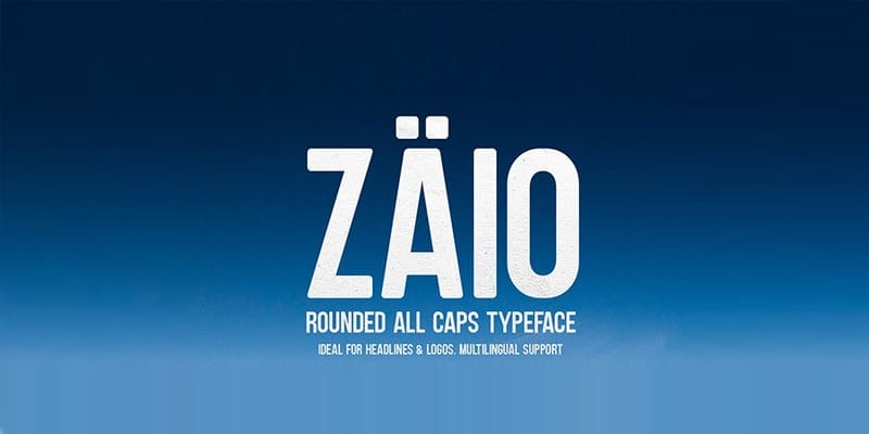 Zaio Rounded Font