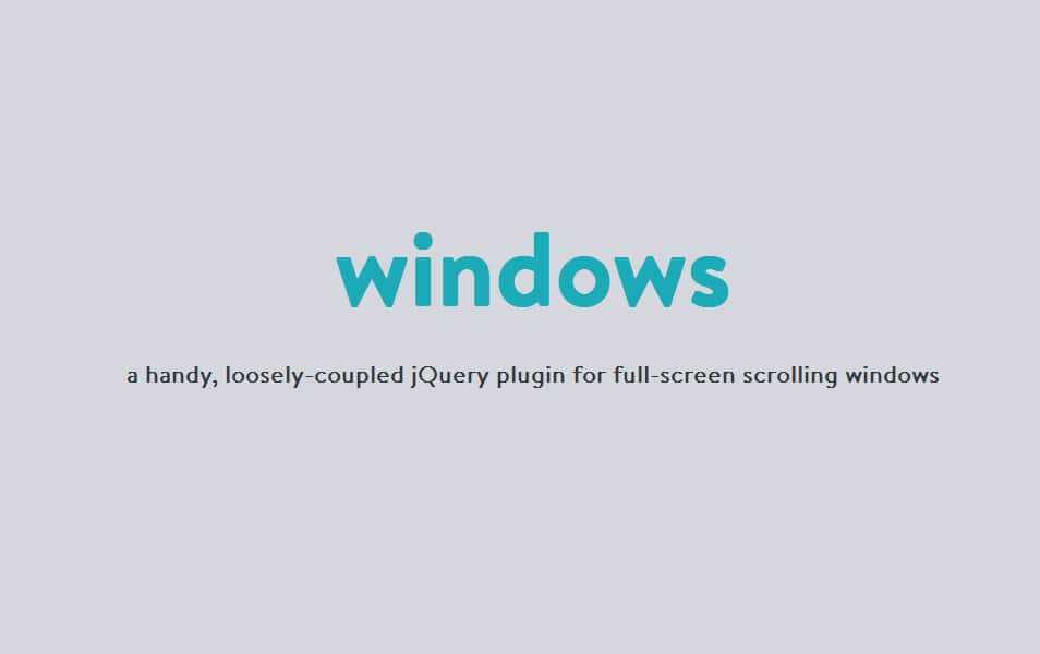 75+ Best jQuery Scrolling Plugins for Websites 4 windows