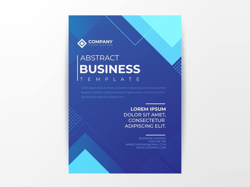 Abstract business flyer template