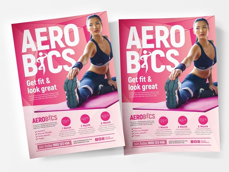 Aerobic Flyer Templates