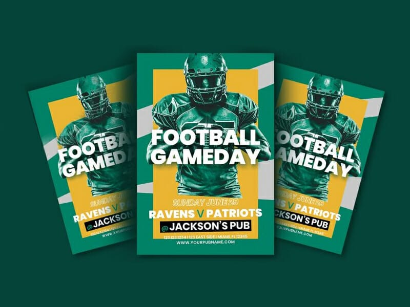 Best Free Flyer Templates 465 American Football Flyer Template