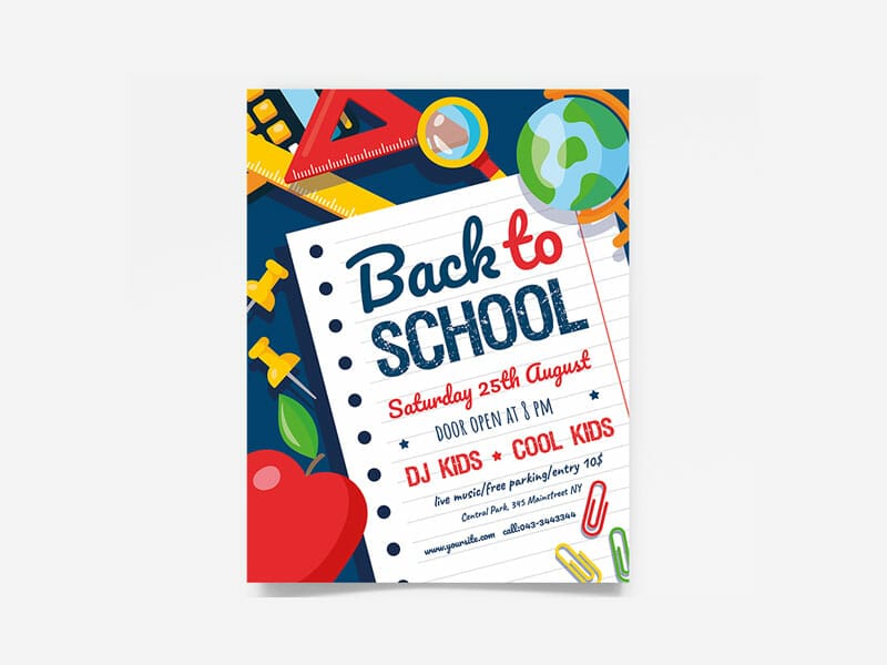 Back To School Flyer Template