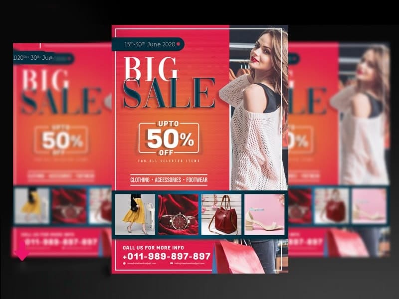 Big sale Flyer Template PSD