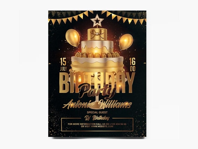 Best Free Flyer Templates 345 Birthday Party Flyer Template