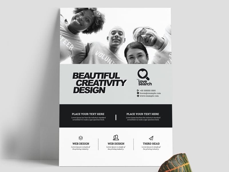 Best Free Flyer Templates 83 Black And White Business Flyer