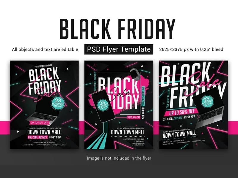 Black Friday Sale Flyer Template PSD