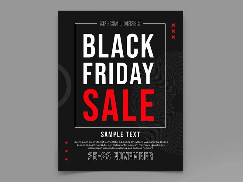 Black Friday Sale Flyer Template