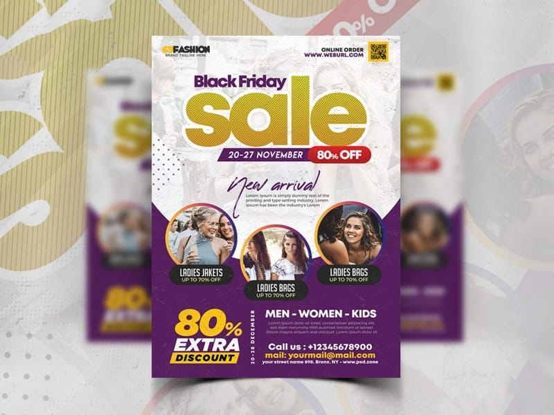 Best Free Flyer Templates 69 Black Friday Season Sale Flyer