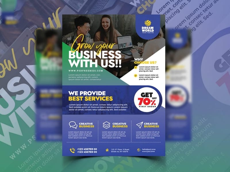 Best Free Flyer Templates 61 Business Promotion Flyer Design PSD