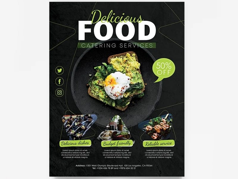 Best Free Flyer Templates 302 Catering Service Flyer Template