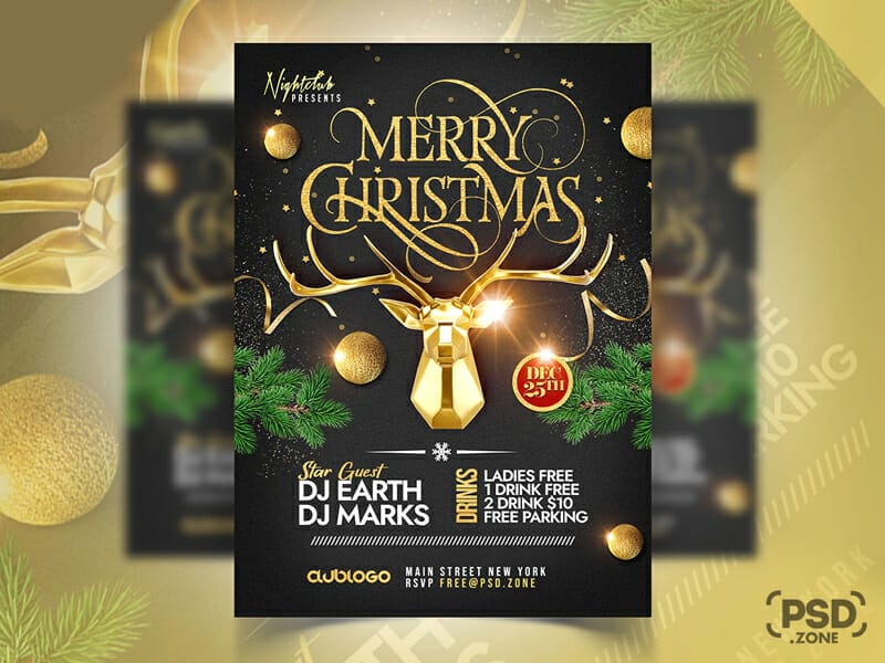 Best Free Flyer Templates 173 Christmas Party Event Flyer