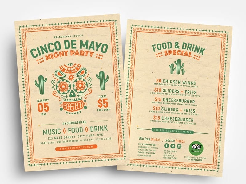 Cinco De Mayo Flyer Template