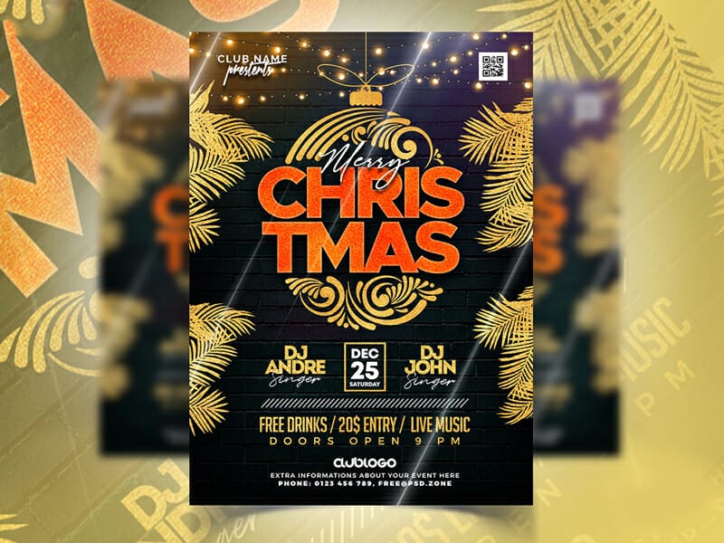 Best Free Flyer Templates 363 Classy Christmas Party Invitation Flyer