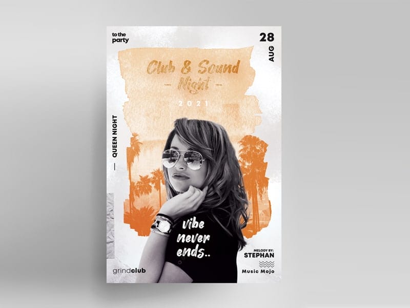 Best Free Flyer Templates 210 Club and Sound Vibe Flyer Template