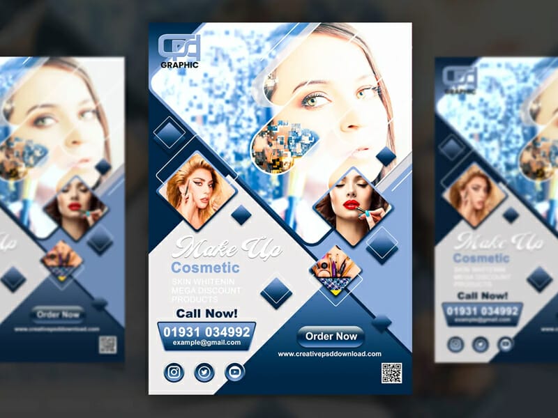 Best Free Flyer Templates 18 Cosmetic Flyer Design