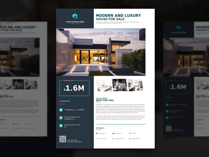 Best Free Flyer Templates 126 Creative Real Estate Flyer