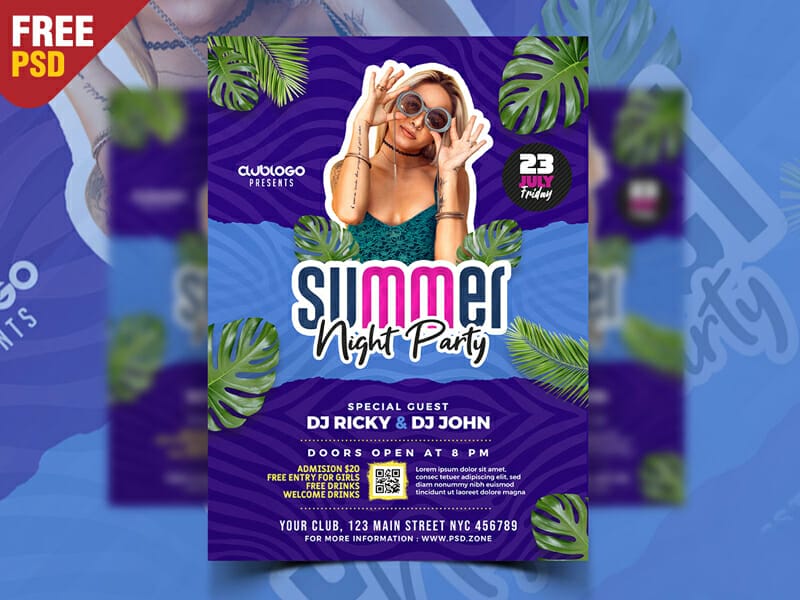 Best Free Flyer Templates 177 Creative Summer Party Flyer Template