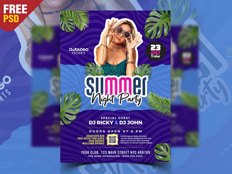 Creative Summer Party Flyer Template