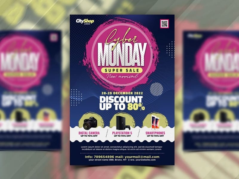 Best Free Flyer Templates 66 Cyber Monday Sale Flyer