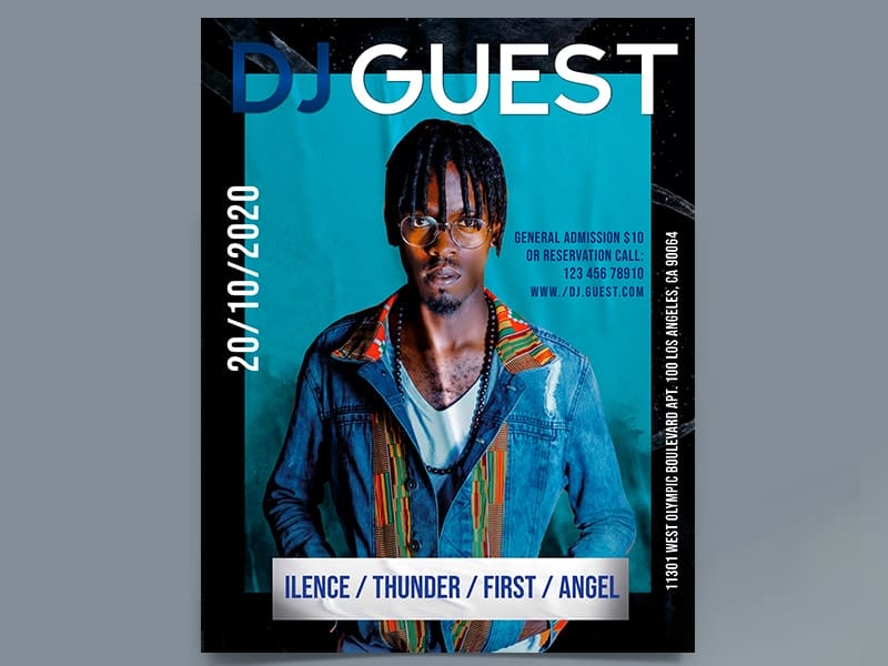 Best Free Flyer Templates 230 DJ Guest Flyer Template