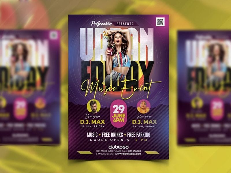 DJ Music Club Flyer Template