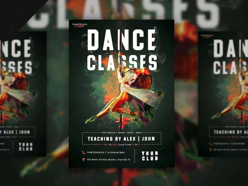Dance Classes Flyer Template