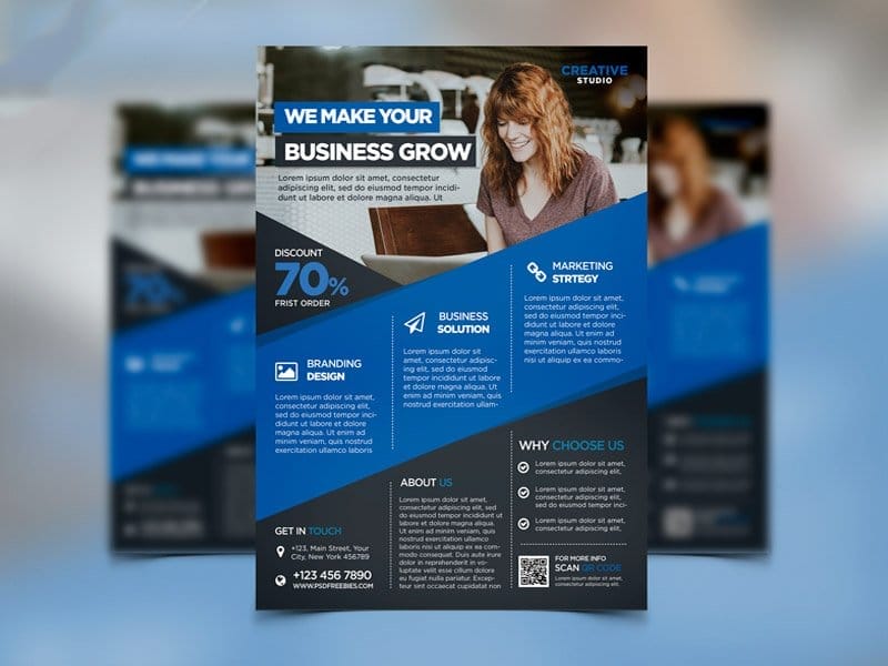 Digital Agency Advertising Flyer Template