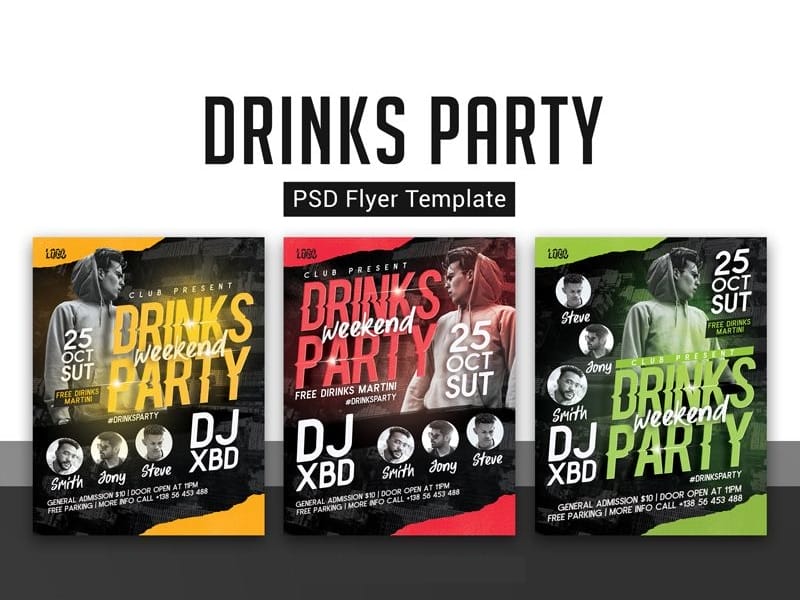 Best Free Flyer Templates 216 Drinks Party Flyer Template