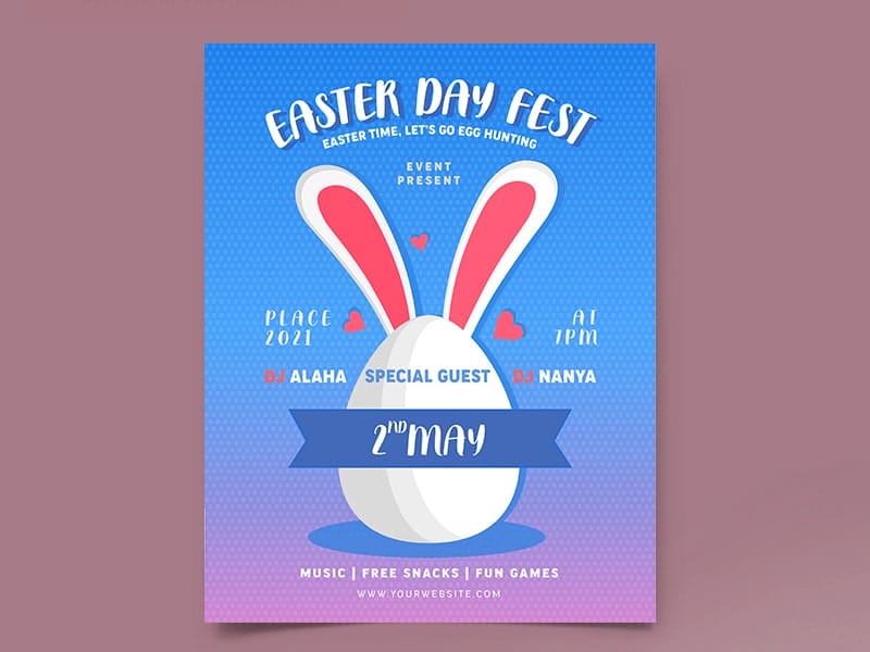 Best Free Flyer Templates 378 Easter Day Flyer Template