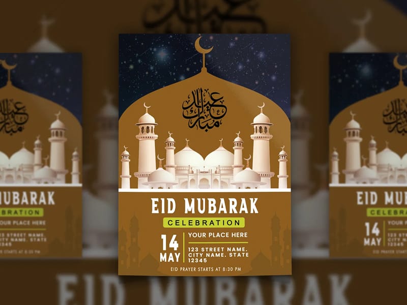 Eid Mubarak Flyer Template